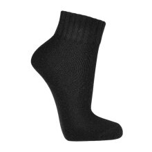 HomeOfSocks Skarpetki wełniane Sneaker (wełna merino i kaszmir) czarne - 2 pary