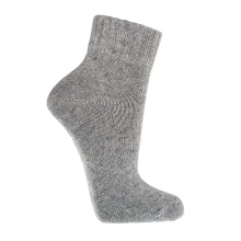 HomeOfSocks Skarpetki wełniane Sneaker (wełna merino i kaszmir) szare - 2 pary