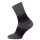 HomeOfSocks Skarpetki wełniane Hygge Kolorowe Jacquard ciemnoszare/czerwone - 1 para