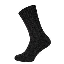 Skarpety wełniane HomeOfSocks 100% naturalne ciepłe antracytowe - 2 pary