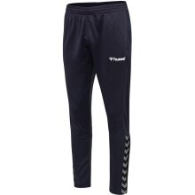 hummel Spodnie sportowe hmlAUTHENTIC Poly Pant (Podwójnie dziany, strukturalny jersey) długie granatowe męskie