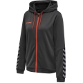 hummel Sportowa bluza z kapturem hmlAUTHENTIC Poly Zip Hoodie (strukturalny poliester) asfaltowy szary Damska