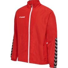 hummel Sportowa kurtka treningowa hmlAUTHENTIC Micro Jacket (tkanina, kieszenie na zamek błyskawiczny) czerwona męska