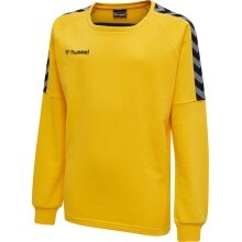 hummel Sportowa koszulka z długim rękawem hmlAUTHENTIC Training Sweat (materiał dresowy, ściągacze) żółta dziecięca