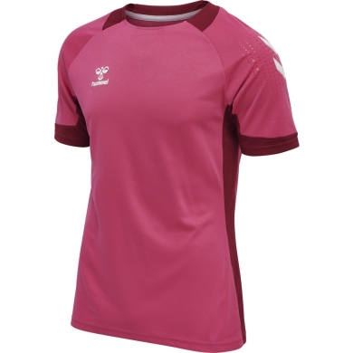 hummel Koszulka sportowa hmlLEAD Poly Jersey (materiał siatkowy) Krótki rękaw magenta Mężczyźni