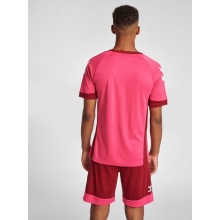 hummel Koszulka sportowa hmlLEAD Poly Jersey (materiał siatkowy) Krótki rękaw magenta Mężczyźni