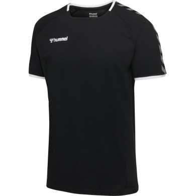 hummel Koszulka sportowa hmlAUTHENTIC Training Tee (mieszanka bawełny i poliestru) Krótki rękaw czarny/biały Dzieci