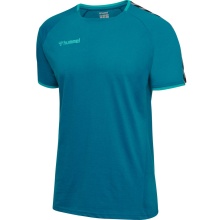 hummel T-shirt sportowe hmlAUTHENTIC Training Tee (mieszanka bawełny i poliestru) Krótki rękaw niebieski dla dzieci