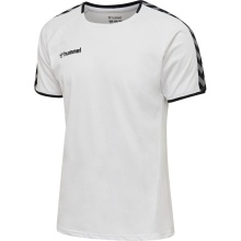 hummel Koszulka sportowa hmlAUTHENTIC Training Tee (mieszanka bawełny i poliestru) Krótki rękaw biały Mężczyźni