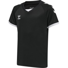 hummel Koszulka sportowa hmlCORE Volley Tee (Poliester, materiał jersey) Krótki rękaw czarny dziecięcy