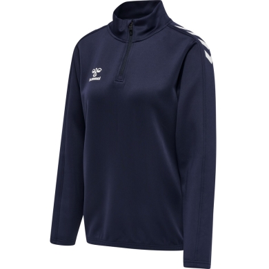 hummel Sportowa koszulka z długim rękawem hmlCORE XK Half-Zip Sweat (materiał poliestrowy) granatowa damska