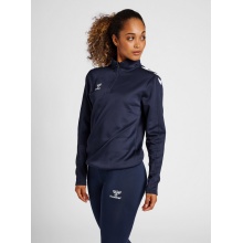 hummel Sportowa koszulka z długim rękawem hmlCORE XK Half-Zip Sweat (materiał poliestrowy) granatowa damska