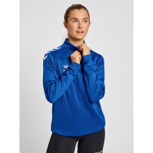 hummel Sportowa koszulka z długim rękawem hmlCORE XK Half-Zip Sweat (materiał poliestrowy) ciemnoniebieska Damska