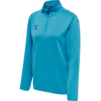 hummel Sportowa koszulka z długim rękawem hmlCORE XK Half-Zip Sweat (materiał poliestrowy) niebieska damska