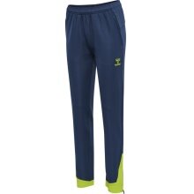 hummel Spodnie sportowe hmlLEAD Poly Pants (Kieszenie boczne, elastyczny materiał dresowy) Długie granatowe damskie