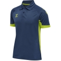 hummel Sport-Polo hmlLEAD Functional (Materiał Mesh) Krótki rękaw ciemnoniebieski Mężczyźni