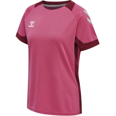 hummel Koszulka sportowa (trykot) hmlLEAD Poliester Jersey (materiał siatkowy) Krótki rękaw magenta Damska