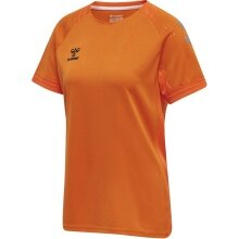 hummel Koszulka sportowa (trykot) hmlLEAD Poly Jersey (materiał siatkowy) Krótki rękaw pomarańczowy Damski