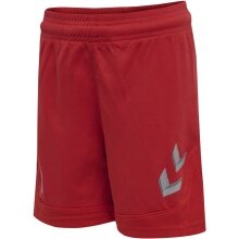 hummel Spodenki sportowe hmlLEAD Poly Shorts (materiał siatkowy, bez bocznych kieszeni) Krótkie czerwone dziecięce