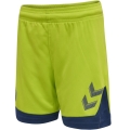 hummel Spodenki sportowe hmlLEAD Poly Shorts (materiał siatkowy, bez bocznych kieszeni) Krótkie limonkowe Dzieci