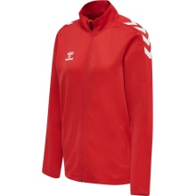 hummel Sportowa kurtka treningowa hmlCORE XK Poly Zip Sweat (materiał poliestrowy, zamek błyskawiczny z przodu) czerwony Damska