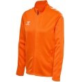 hummel Sportowa kurtka treningowa hmlCORE XK Poly Zip Sweat (materiał poliestrowy, zamek błyskawiczny z przodu) pomarańczowa damska