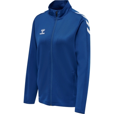 hummel Sportowa kurtka treningowa hmlCORE XK Poly Zip Sweat (materiał poliestrowy, zamek błyskawiczny z przodu) granatowa Damska