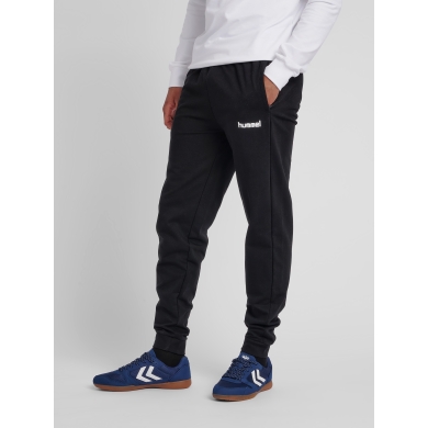 hummel Spodnie dresowe hmlGO Cotton Pant (Bawełna) długie czarne męskie