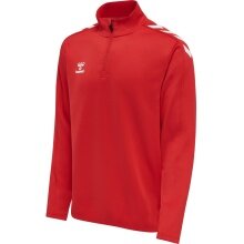 hummel Sportowa koszulka z długim rękawem hmlCORE XK Half-Zip Poly Sweat (materiał poliestrowy) czerwony mężczyźni