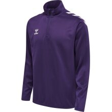 hummel Sportowa koszulka z długim rękawem hmlCORE XK Half-Zip Poly Sweat (materiał poliestrowy) fioletowo/biała męska