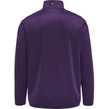 hummel Sportowa koszulka z długim rękawem hmlCORE XK Half-Zip Poly Sweat (materiał poliestrowy) fioletowa męska