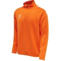 hummel Sportowa koszulka z długim rękawem hmlCORE XK Half-Zip Poly Sweat (materiał poliestrowy) pomarańczowa męska