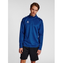 hummel Sportowa koszulka z długim rękawem hmlCORE XK Half-Zip Poly Sweat (materiał poliestrowy) ciemnoniebieska męska