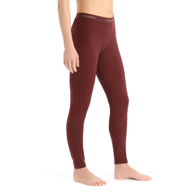 Icebreaker Bielizna Legginsy 200 Oasis - Wełna merino, dopasowane - długie espressobrown Damskie