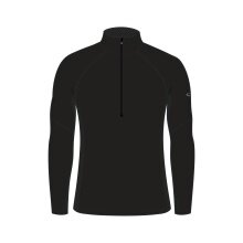 Icebreaker Bielizna termiczna z długim rękawem 200 Zone 1/2-Zip BodyfitZone dopasowana (wełna merino) - czarna Męska