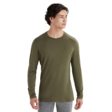 Icebreaker Bielizna Termoaktywna Longsleeve 200 Oasis LS Crewe - Wełna Merino, dopasowana - khaki męska