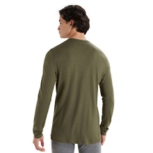 Icebreaker Bielizna Termoaktywna Longsleeve 200 Oasis LS Crewe - Wełna Merino, dopasowana - khaki męska