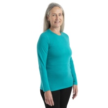 Icebreaker Bielizna Termiczna Longsleeve 200 Oasis LS Crewe - Wełna Merino, dopasowana - zielona Damska