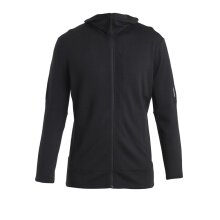 Icebreaker Kurtka z kapturem Merino 260 Quantum IV Zip-Hoodie (100% wełna merino) czarna męska