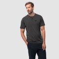 Jack Wolfskin T-shirt Crosstrail ciemnoszary męski