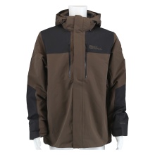 Jack Wolfskin Kurtka zimowa Jasper 3w1 2024 (wodoodporna, wiatroszczelna, ciepła) brązowa męska