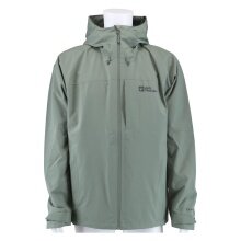 Kurtka przeciwdeszczowa Jack Wolfskin Tempest 2-warstwowa (kurtka ochronna, wodoodporna) w kolorze eukaliptusowym dla mężczyzn