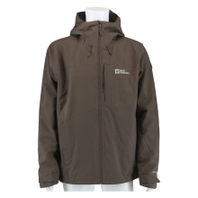 Kurtka przeciwdeszczowa Jack Wolfskin Tempest 2-warstwowa (kurtka ochronna, wodoodporna) kawowy brąz męska