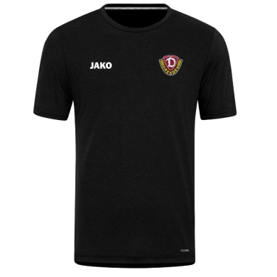 JAKO Koszulka Freizeit-T-Shirt Dynamo Dresden Pro Casual (Jersey z poliestru i elastanu) czarna męska