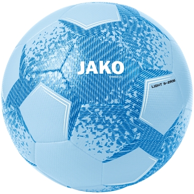 JAKO Piłka rekreacyjna Lightball Striker 2.0 (Rozmiar 3-290g) jasnoniebieska - 1 piłka