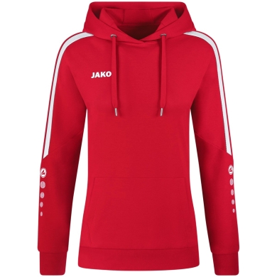 JAKO Bluza z kapturem (Hoodie) Power Kapuzensweat (Bawełna organiczna) czerwony Damski