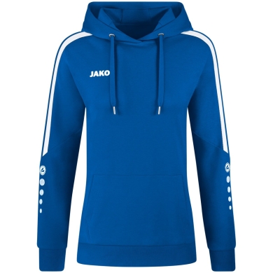 JAKO Bluza z kapturem (Hoodie) Power Kapuzensweat (Bawełna organiczna) niebieska królewska Damska