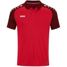 JAKO Sport-Polo Performance (oddychające, szybko schnące) czerwono/czarne dziecięce