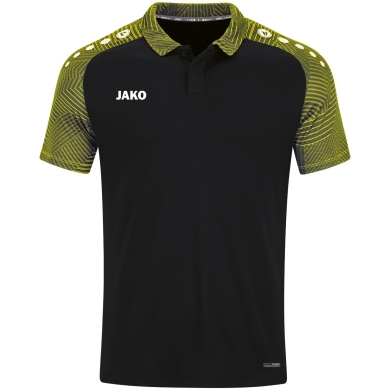 JAKO Sport-Polo Performance (oddychające, szybko schnące) czarne/żółte dziecięce