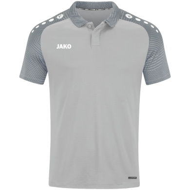 JAKO Sport-Polo Performance (oddychające, szybko schnące) jasnoszare dziecięce